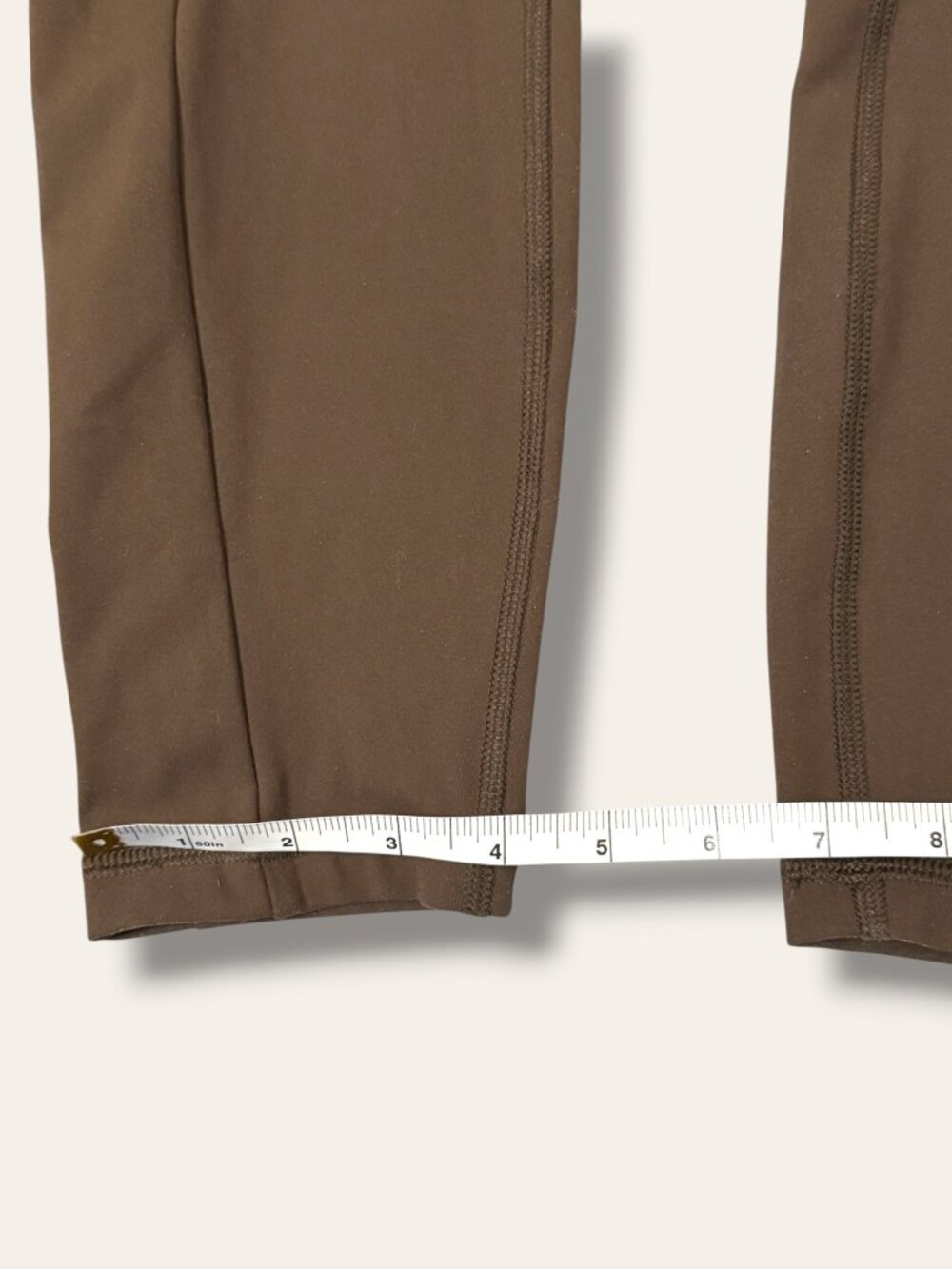 Avalanche Leggings Womens L High Waist Side Pocket Brown Poly Spandex Activewear - Picture 8 of 10